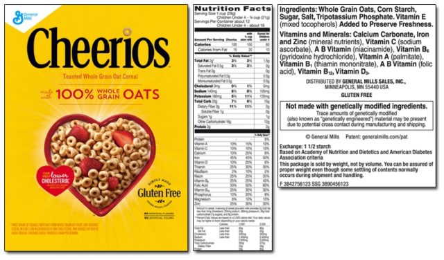 Cheerios Nutrition Facts