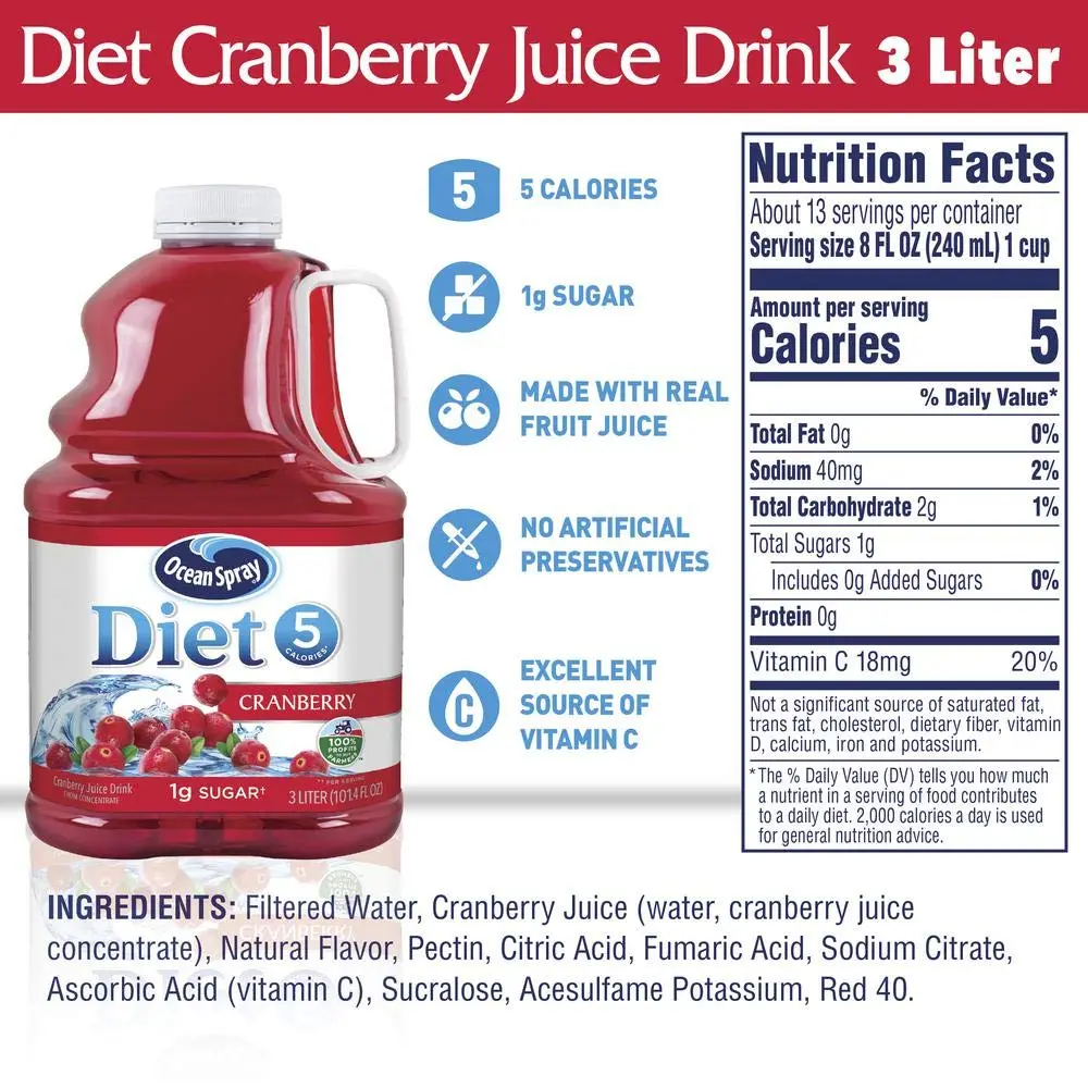 Diet Cranberry Juice Nutrition Facts - Best Facts About